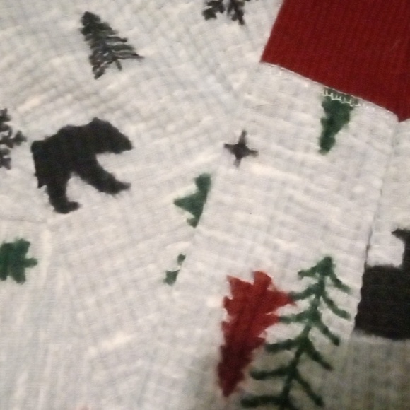 MERRY LANE THERMAL PJS GREY WITH RED TRIM SIZE 5 - Picture 5 of 5